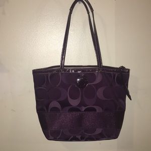 Purple Coach Bag